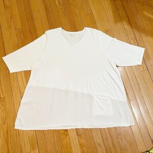 J. Jill Pure Jill Jersey Tunic Top Womens Plus Size 4X White NEW WITHOUT TAGS